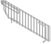 DIVIDER WIRE SINGLE CHRM 19IN